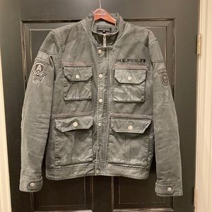 Charcoal grey cargo jacket